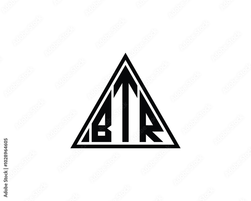 BTR logo design vector template. BTR BTR logo design vector template. BTR