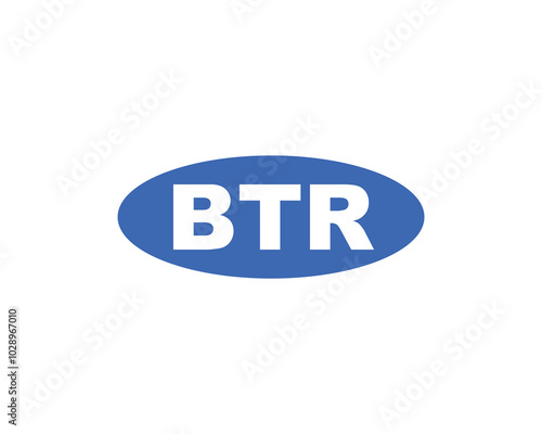 BTR logo design vector template. BTR