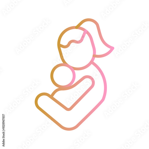 Mother and Child Vector Icon