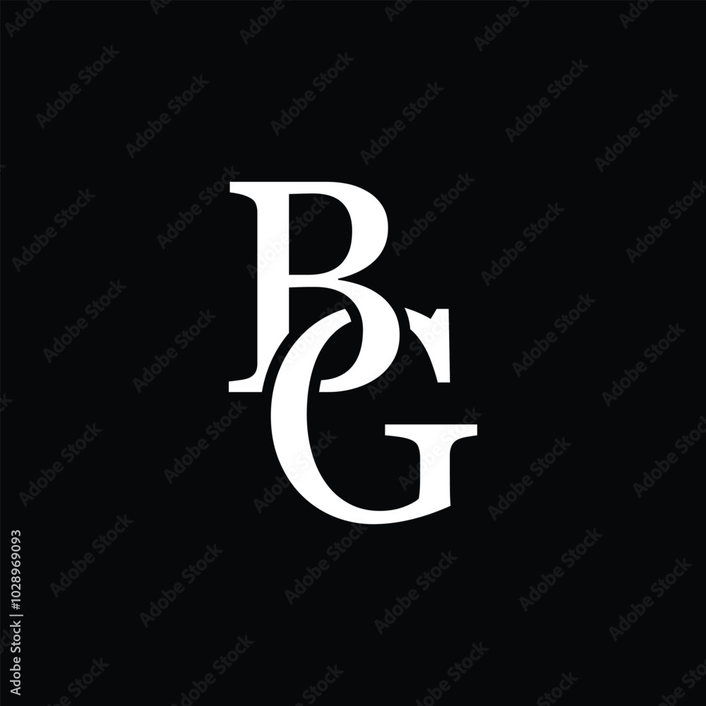 BG letter logo concept isolated on white background. GB Logo BG letter logo concept isolated on white background. GB Logo