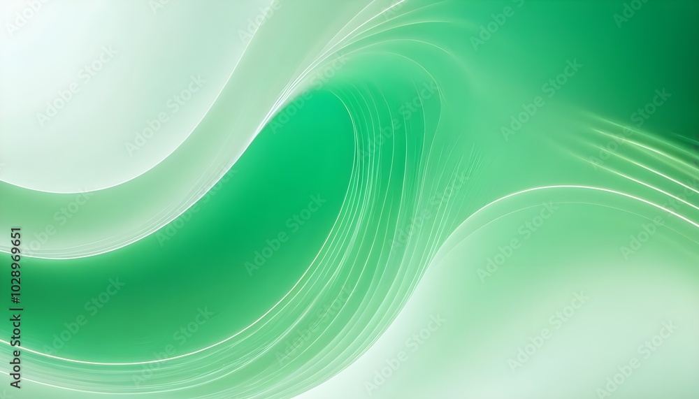 Abstract wave lighting green and white as wallpaper background illustration Abstract wave lighting green and white as wallpaper background illustration