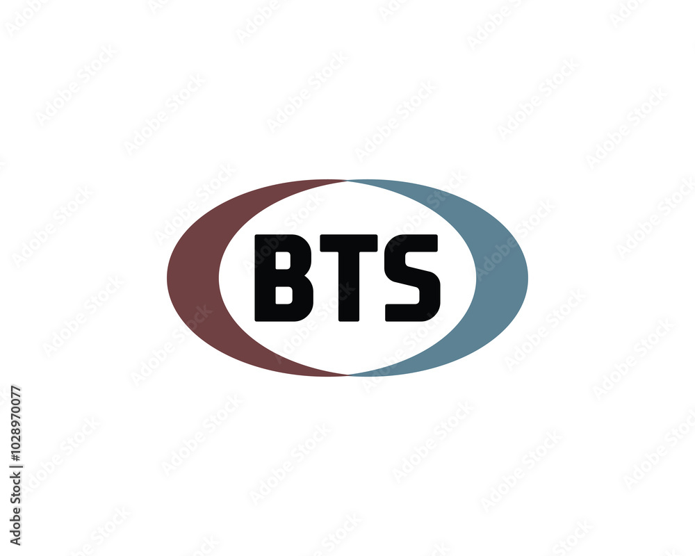BTS logo design vector template. BTS BTS logo design vector template. BTS