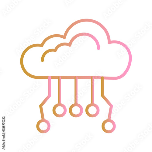 Cloud Computing Vector Icon