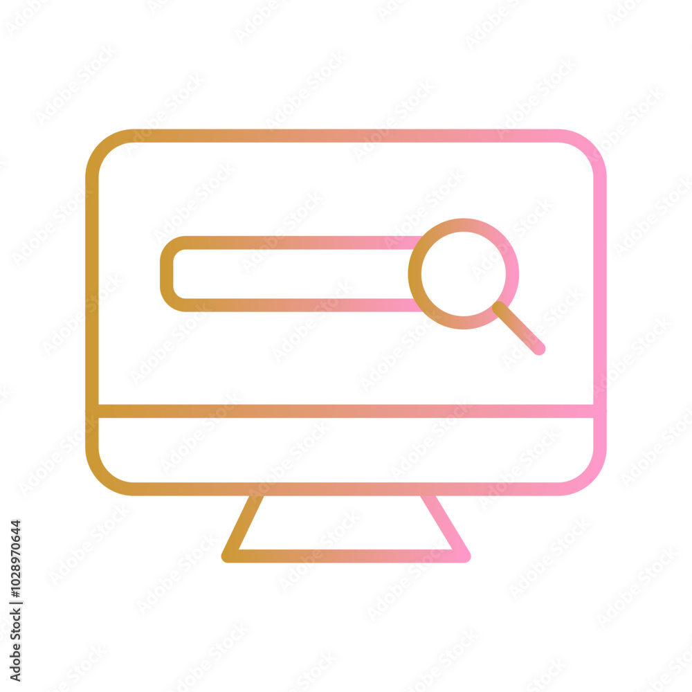 Search Engine Vector Icon Search Engine Vector Icon