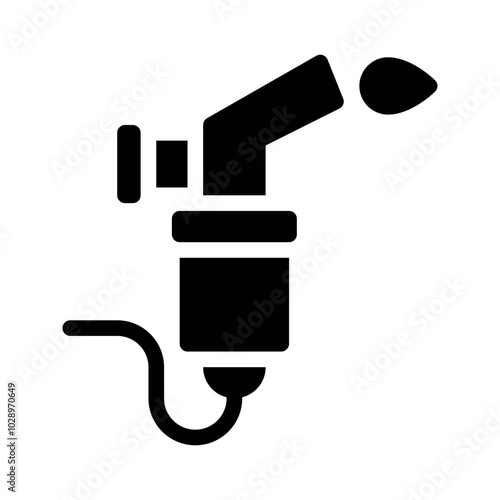 Soldering Torch glyph icon