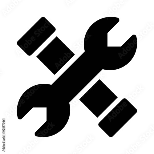 Wrench glyph icon