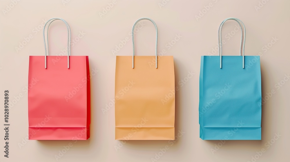 Versatile shopping bag mockup featuring a modern branded design, perfect for retail advertising or product promotions, to attract attention and highlight your brand. High resolution Illustration, in Versatile shopping bag mockup featuring a modern branded design, perfect for retail advertising or product promotions, to attract attention and highlight your brand. High resolution Illustration, in