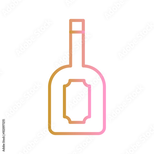 Wine Label Vector Icon