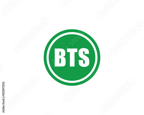 BTS logo design vector template. BTS