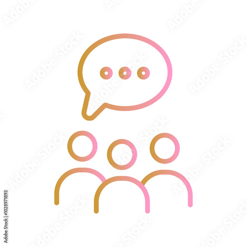 Group Chat Vector Icon