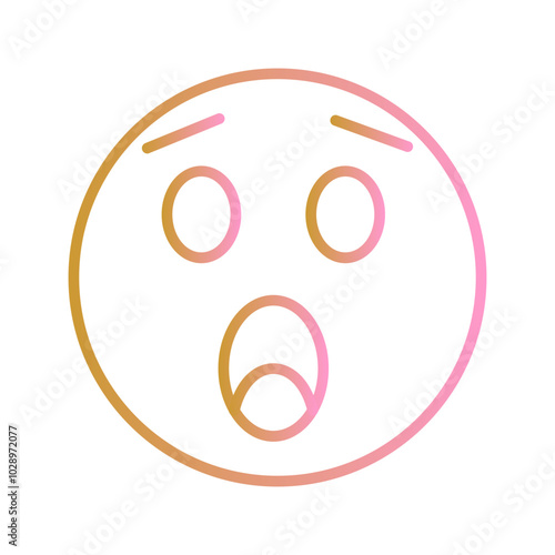 Astonished Face Vector Icon