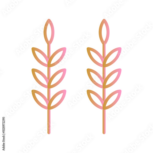 Sheaf of Rice Vector Icon