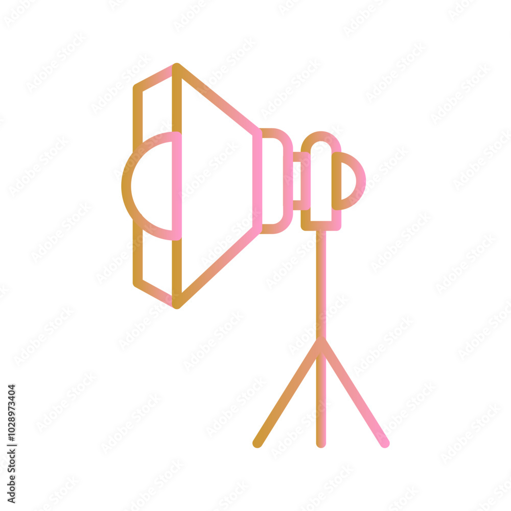 Photography Studio Lights Vector Icon Photography Studio Lights Vector Icon