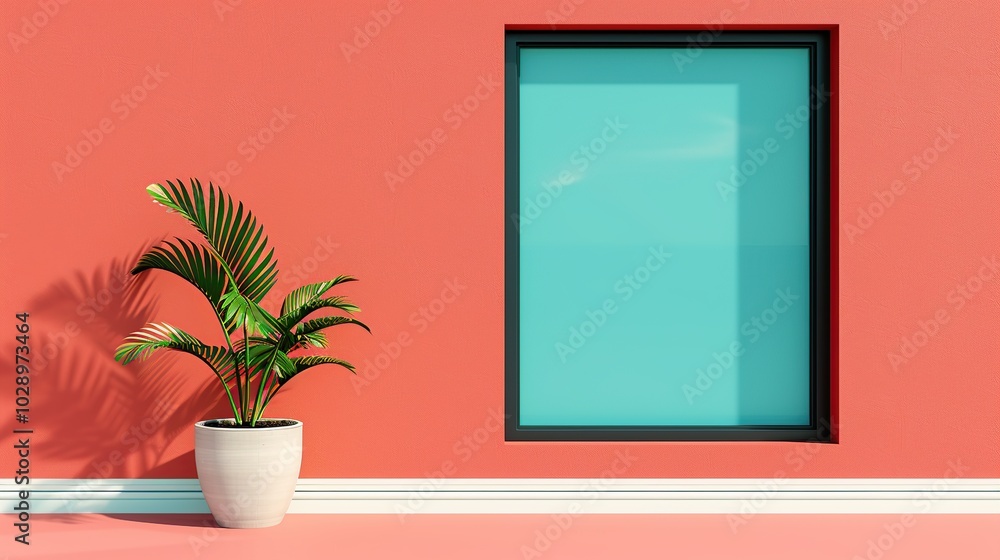 Versatile storefront window mockup featuring advertisements, great for retail and service-based businesses to draw attention and enhance their visual appeal. High resolution Illustration, in the