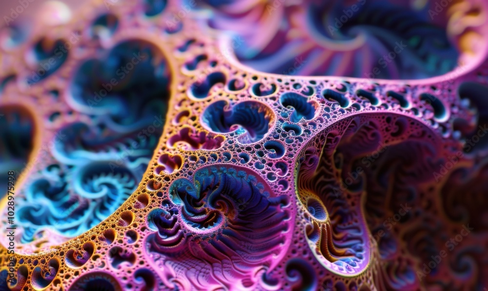 Intricate fractal patterns, 4K hyperrealistic photo Intricate fractal patterns, 4K hyperrealistic photo