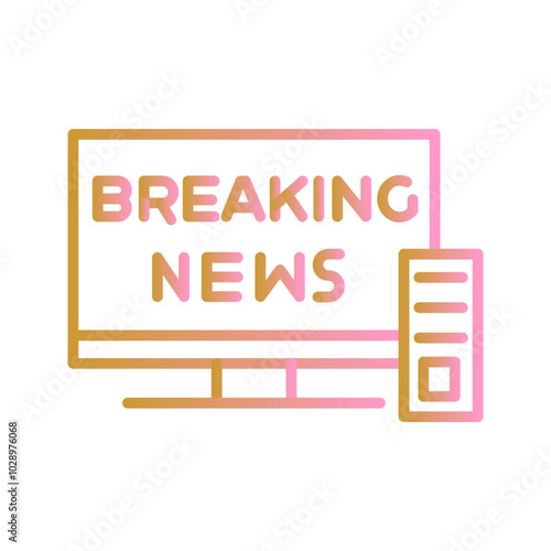 Breaking Story Vector Icon