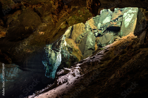 Phu Pha Phet cave in Satun Thailand. photo