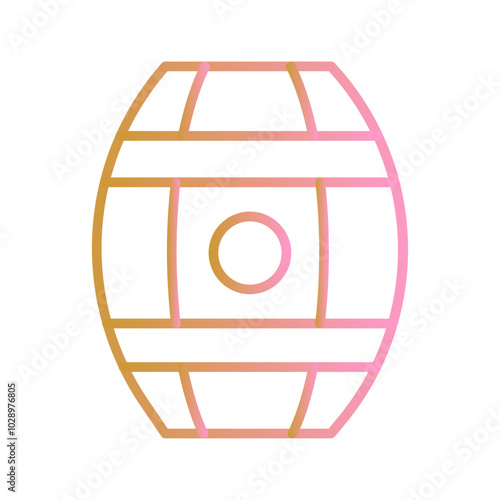 Wine Barrels Vector Icon
