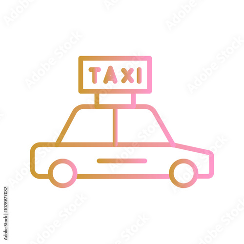 Taxi Vector Icon