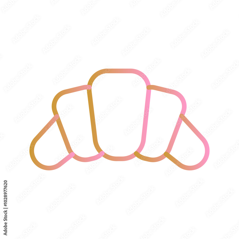 Croissant Vector Icon Croissant Vector Icon