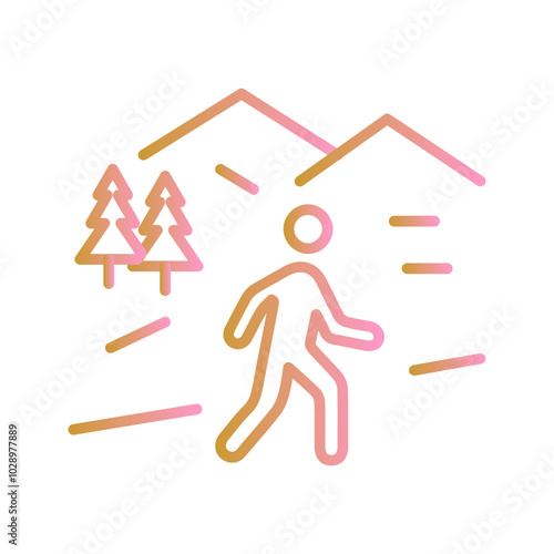 Nature Walk Vector Icon