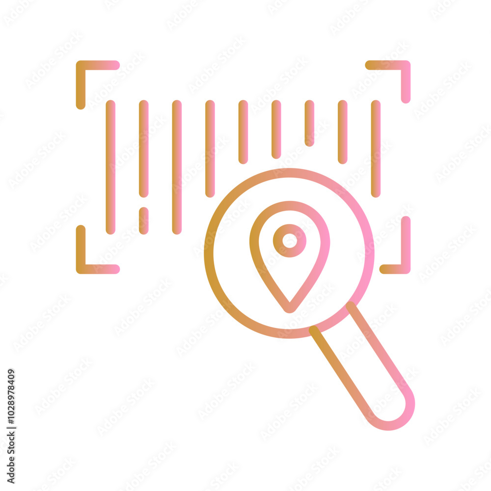 Barcode Tracking Vector Icon Barcode Tracking Vector Icon