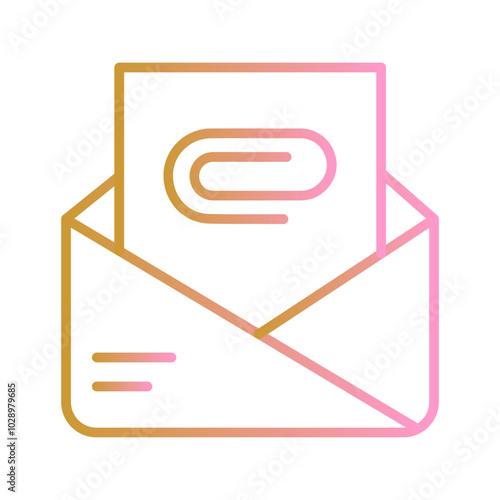 Attachment Clip Vector Icon