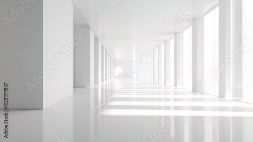 Empty minimal abstract architecture building interior or exterior