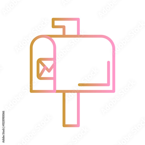 Mailbox Key Vector Icon