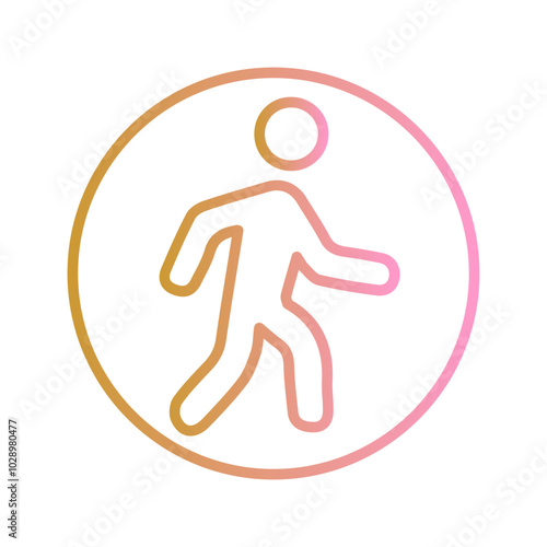 Person Walking Vector Icon