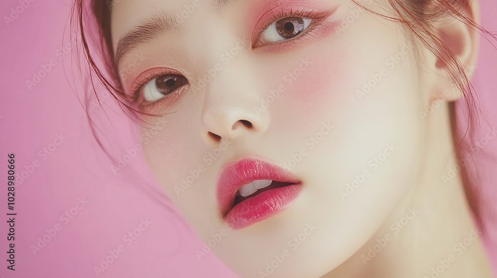 Creative Abstract Beauty Marketing Background Showcasing the Smooth Texture of Lipstick on Lips After Application, Ideal for Beauty Product Advertisements, Seasonal Promotions, and AI-Generated Wallpa Creative Abstract Beauty Marketing Background Showcasing the Smooth Texture of Lipstick on Lips After Application, Ideal for Beauty Product Advertisements, Seasonal Promotions, and AI-Generated Wallpa