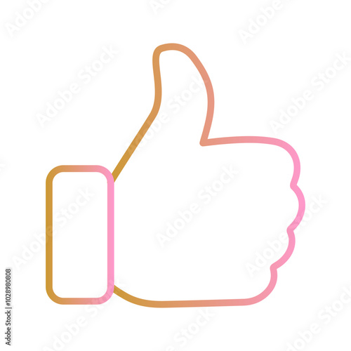 Thumbs Up Vector Icon