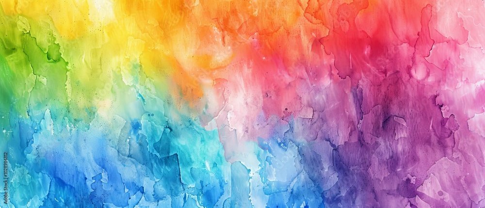 Fototapeta premium Vibrant Watercolor Blends of Colorful Abstract Design