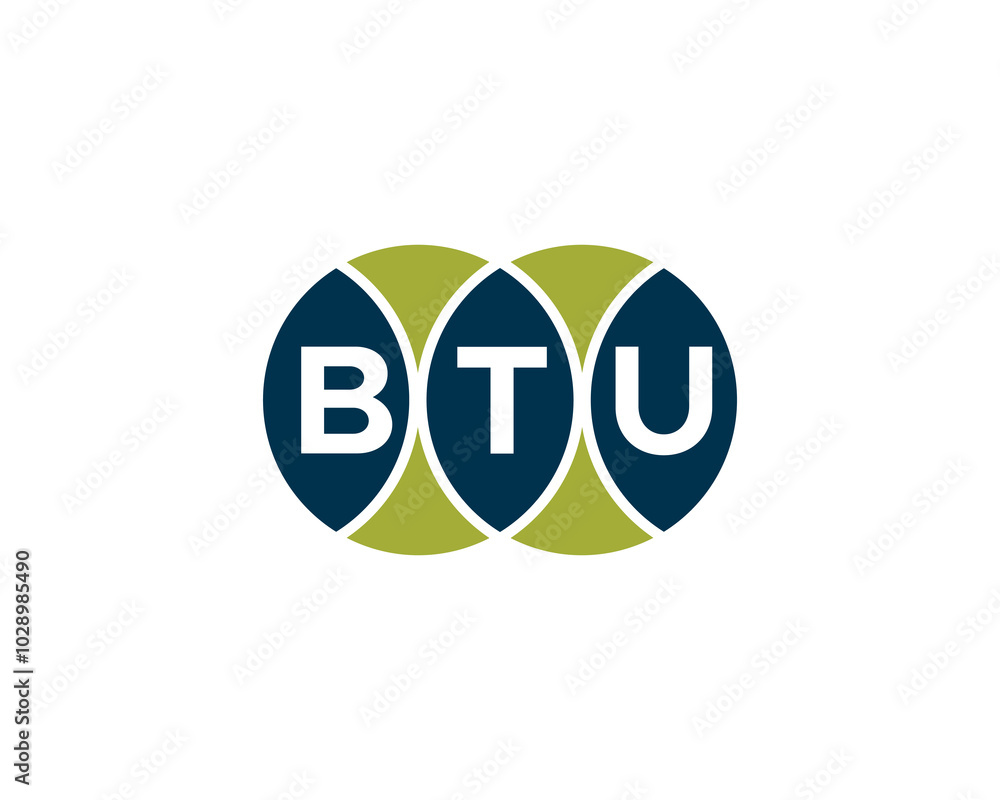BTU logo design vector template. BTU BTU logo design vector template. BTU