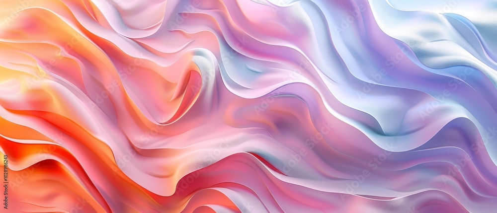 Colorful Abstract Waves in Soft Textures Colorful Abstract Waves in Soft Textures