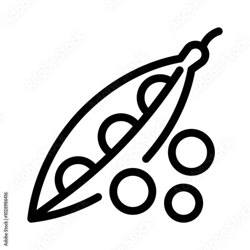 Peas line icon