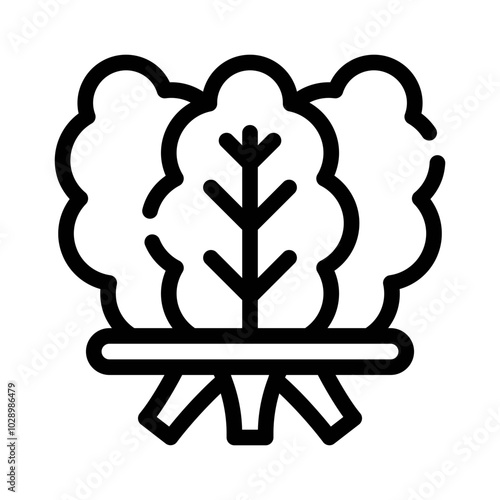 Spinach line icon