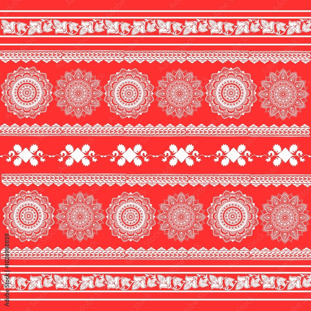 seamless pattern with flowers pattern with red and white stripes seamless pattern with flowers pattern with red and white stripes