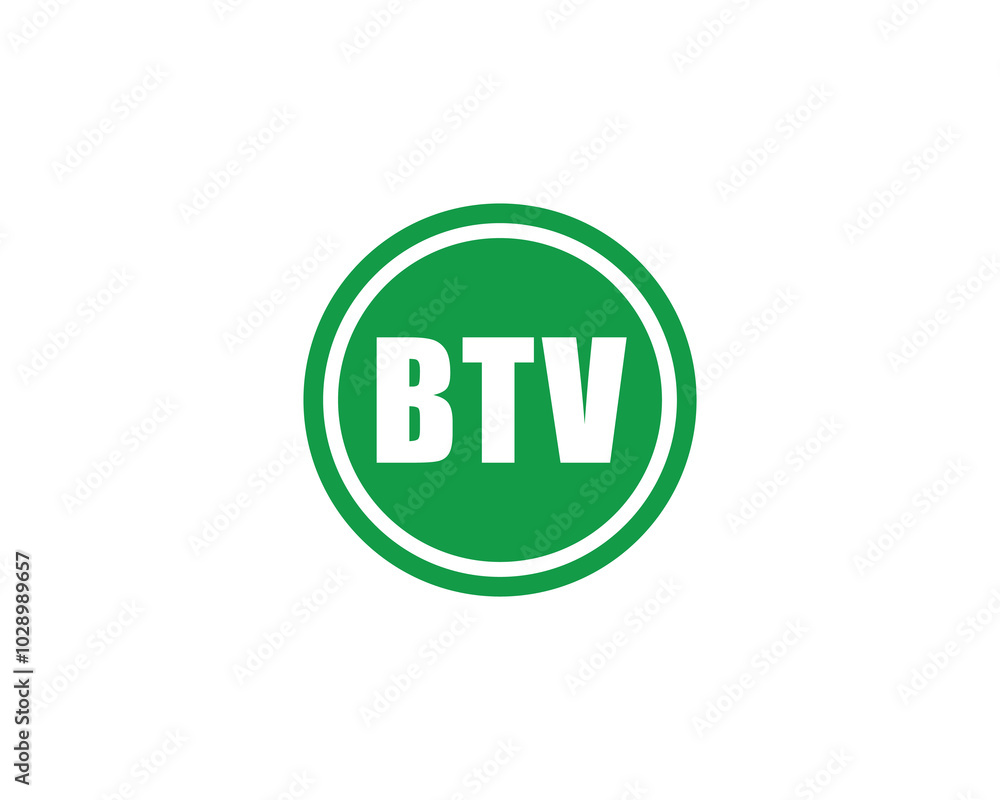 BTV logo design vector template. BTV BTV logo design vector template. BTV