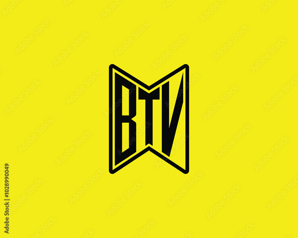 BTV logo design vector template. BTV BTV logo design vector template. BTV