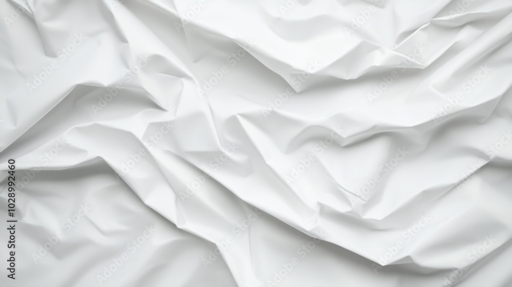 A white sheet of fabric with a pattern of lines and dots. The image is a close up of the fabric, showing the texture and design. Scene is calm and serene, as the white fabric is smooth A white sheet of fabric with a pattern of lines and dots. The image is a close up of the fabric, showing the texture and design. Scene is calm and serene, as the white fabric is smooth