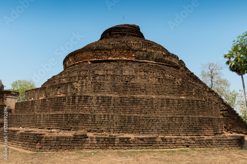 Wat Phra Sri Rattanamahathat Rat Chaworrawiharn in Si Satchanalai district, Sukhothai, Thailand. photo