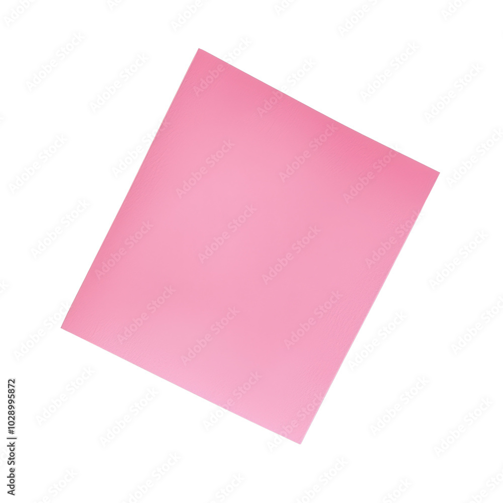 Sticky note isolated on white, transparent. Blank pink post paper Sticky note isolated on white, transparent. Blank pink post paper