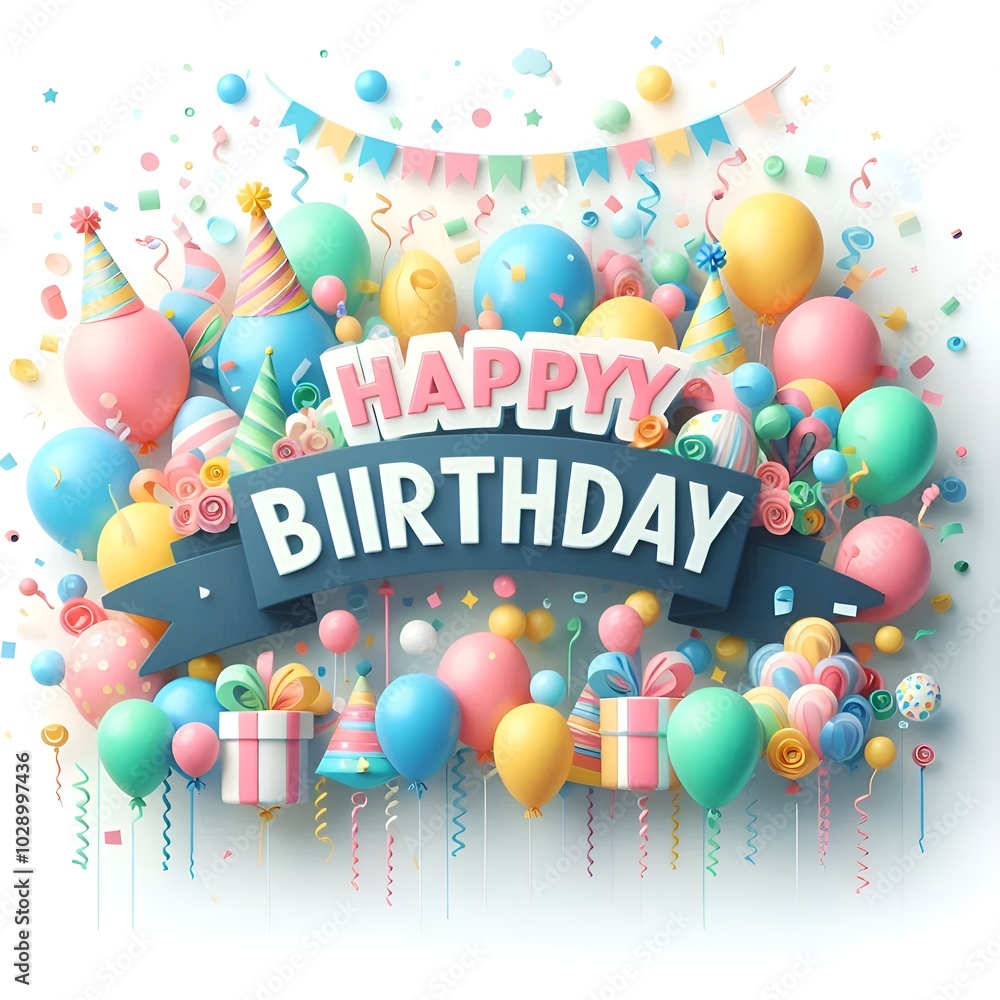 happy birthday card with balloons happy birthday card with balloons