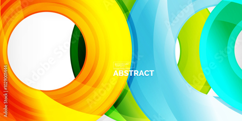 Circles, round elements, ring shapes premium background. Vector Illustration For Wallpaper, Banner, Background, Card, Book Illustration, landing page