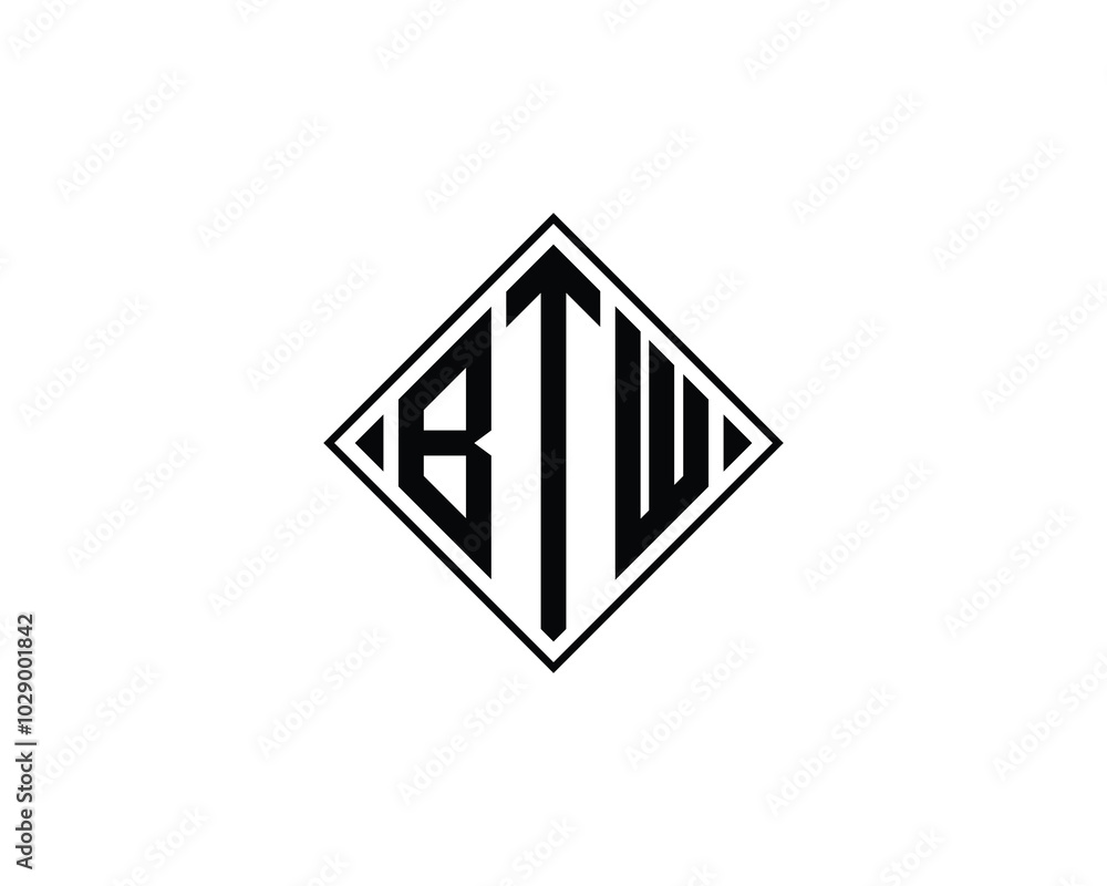 BTW logo design vector template. BTW BTW logo design vector template. BTW