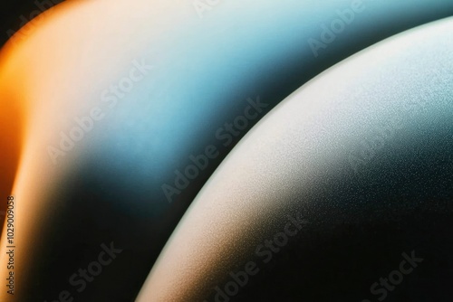 Abstract Close-Up of Curved Surfaces with Gradual Color Transitions and Textured Patterns