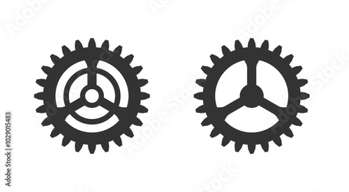 Setting gears icon,gear silhouette ,app,ux,ui