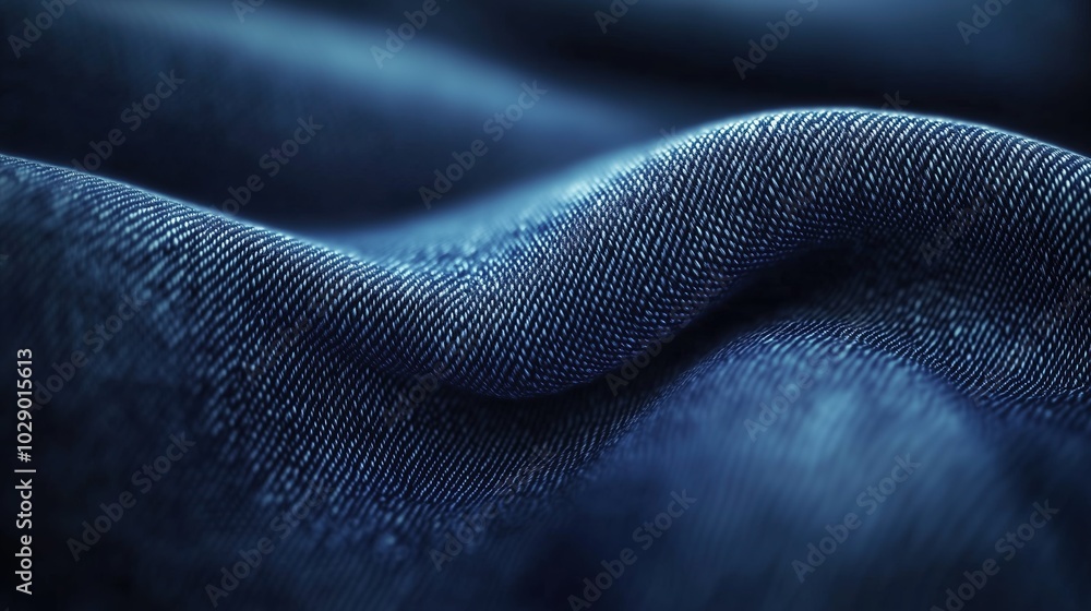 Close-up view of a blue denim texture highlighting the detailed fabric grain and threads. This perfectly symmetrical composition centers on the high-quality craftsmanship and natural appeal of denim, Close-up view of a blue denim texture highlighting the detailed fabric grain and threads. This perfectly symmetrical composition centers on the high-quality craftsmanship and natural appeal of denim,