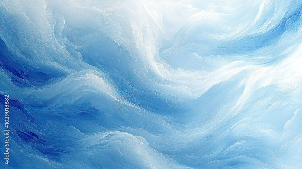 Obraz premium wavy White and Blue Colors Background